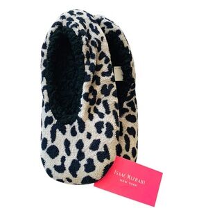 Isaac Mizrahi Leopard Sherpa Lined Slippers
